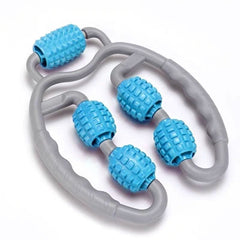 U-Shape Trigger Point 4-Wheel Full Body Massage Roller