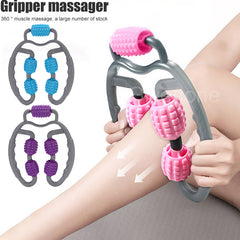 U-Shape Trigger Point 4-Wheel Full Body Massage Roller
