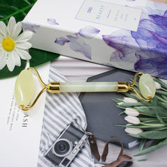 Natural Jade Double-Head Face Roller Massager