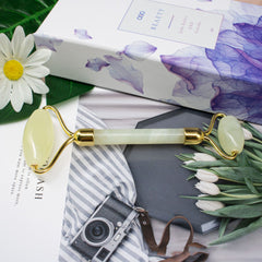 Natural Jade Double-Head Face Roller Massager