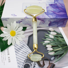 Natural Jade Double-Head Face Roller Massager