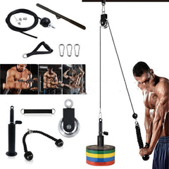 Home Fitness Pulley System Workout Equipment Set