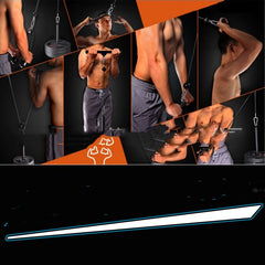 Home Fitness Pulley System Workout Equipment Set
