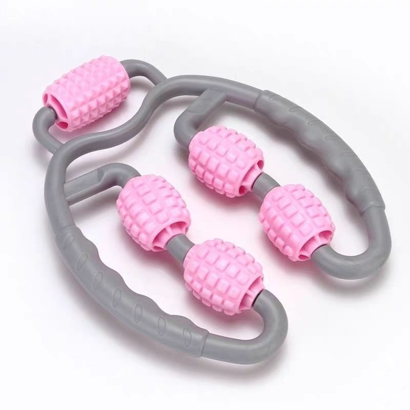 U-Shape Trigger Point 4-Wheel Full Body Massage Roller