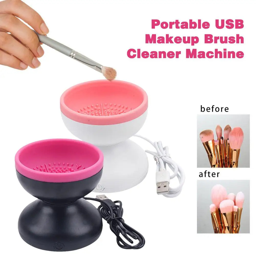 Portable Electric Makeup Brush Cleaner Machine