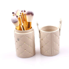 12-Piece Professional Makeup Brush Set with Holder