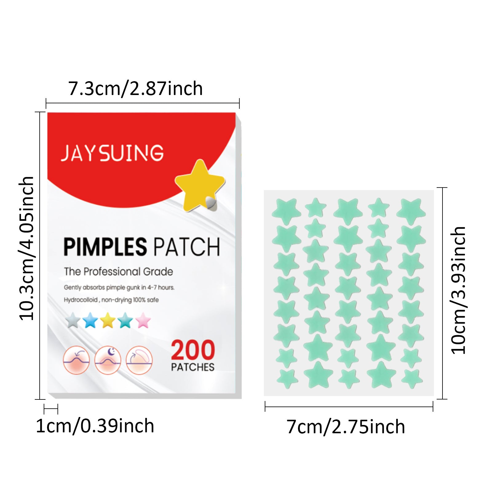 Cute Star Hydrocolloid Acne Pimple Patches